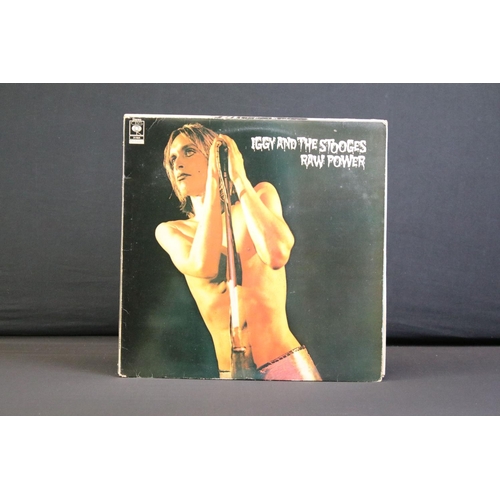 117 - Vinyl - 7 Iggy Pop / Stooges LPs to include Raw Power, Lust For Life, Metallic 'KO, The Idiot, I'm S... 