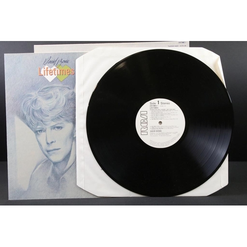 60 - Vinyl - David Bowie Lifetimes. Original UK 1983 promo only numbered album (RCA Records LIFETIMES 1) ... 