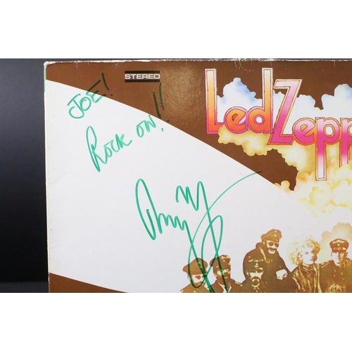 61 - Vinyl & Autograph - Led Zeppelin II. German copy signed and dedicated to front by Jimmy Page “Joe ! ... 