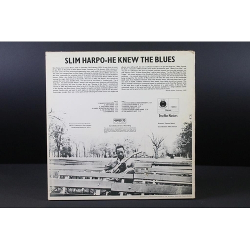 82 - Vinyl - Slim Harpo He Knew The Blues LP. Original Uk 1970 1st pressing on Blue Horizon Records 7-638... 