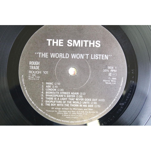 118 - Vinyl - 4 The Smiths LPs to include Strangeways Here We Come, The World Won't Listen, The Queen Is D... 