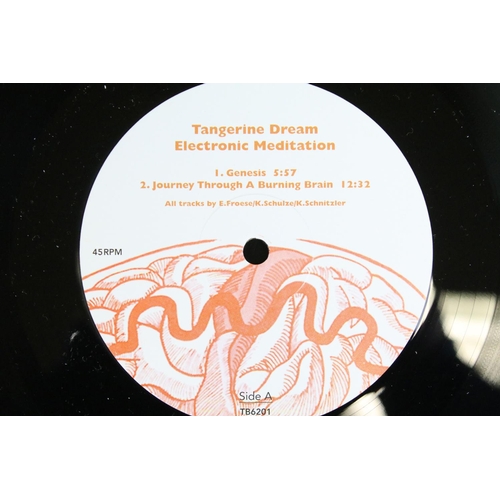 133 - Vinyl - 3 LPs to include Tangerine Dream Electronic Meditation (2018 reissue on Tiger Bay) Ex, Daevi... 