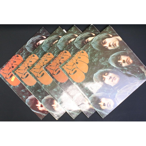 166 - Vinyl - 8 Copies of The Beatles Rubber Soul to include 4 original and 4 later pressings featuring Lo... 