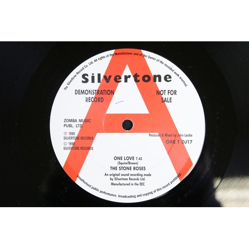 445 - Vinyl - 2 Stone Roses promo 12” singles to include: Fools Gold (Silvertone Records ORE T DJ 13) in o... 