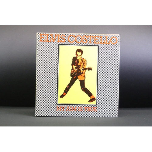 448 - Vinyl - 7 albums and 1 12” by Elvis Costello & The Attractions including demo / promo only albums, t... 