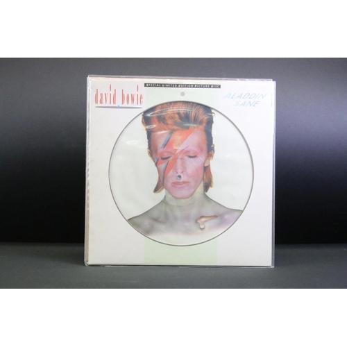 188 - Vinyl - 5 David Bowie limited edition numbered picture disc albums to include: Aladdin Sane (BOPIC 1... 