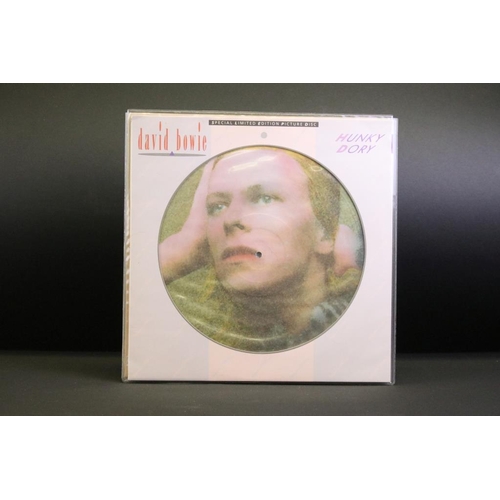 188 - Vinyl - 5 David Bowie limited edition numbered picture disc albums to include: Aladdin Sane (BOPIC 1... 