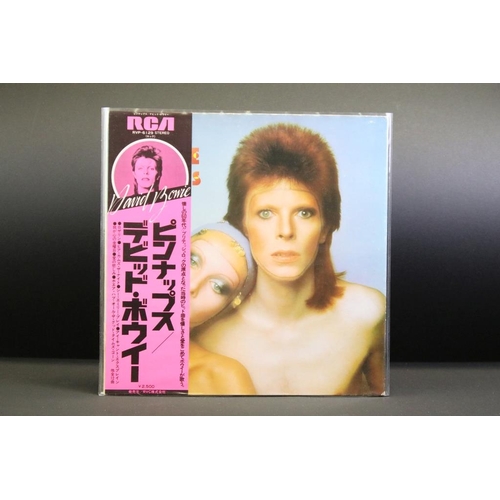 189 - Vinyl - 5 David Bowie original Japanese pressing albums to include: Tonight (Japanese 1984 promo, wi... 