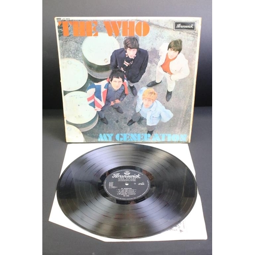 504 - Vinyl - The Who My Generation LP on Brunswick Records LAT 8616. Original UK 1965 pressing, 2B / 2B m... 