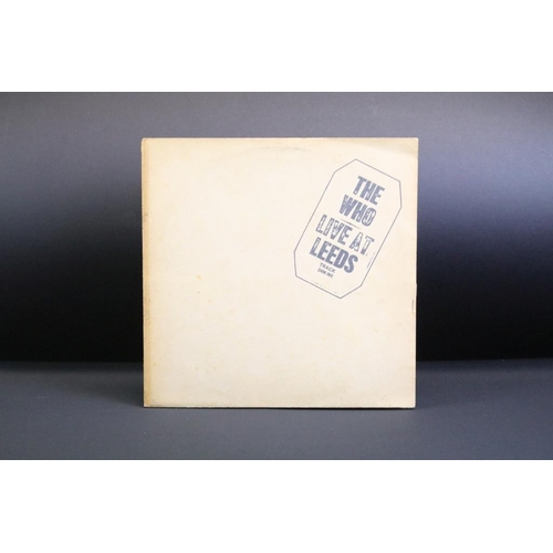 505 - Vinyl - 3 The Who albums to include: Live At Leeds (UK 1st pressing with black text  on sleeve, A 1 ... 