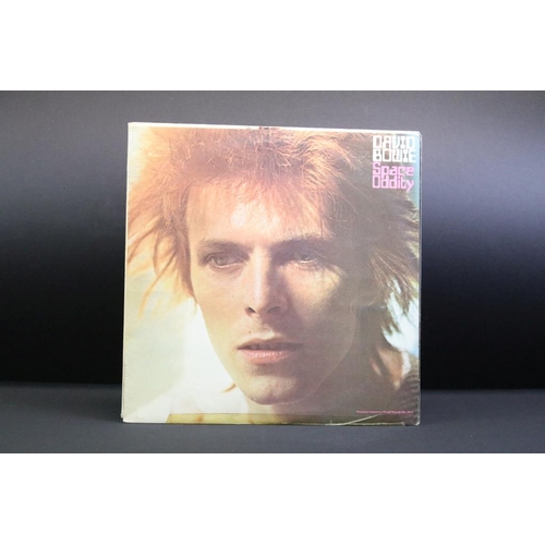 178 - Vinyl - 4 David Bowie UK pressing LPs to include Space Oddity (with poster and printed inner), The M... 