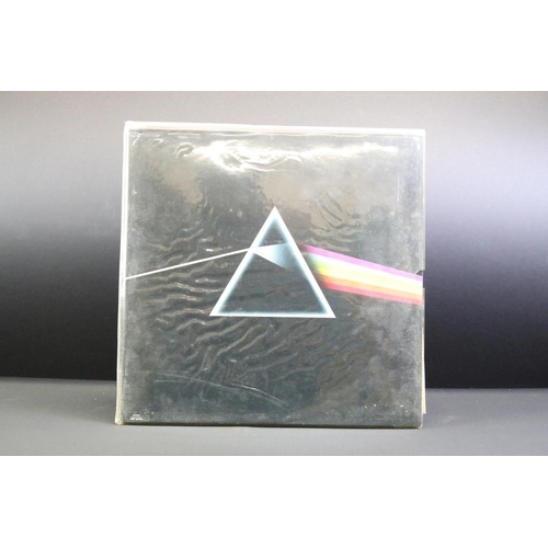 181 - Vinyl - 5 Pink Floyd LPs to include Dark Side Of The Moon (2 posters, 2 stickers, A6/B4 matrices) Ex... 