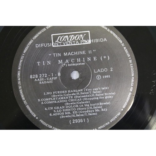 278 - Vinyl - David Bowie / Tin Machine 2 rare Argentina Promo albums to include: Tin Machine II (Argentin... 