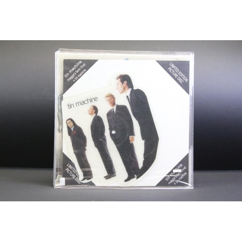 279 - VINYL - 2 albums, 6 12” singles and 2 shaped picture discs by David Bowie / Tin Machine to include: ... 