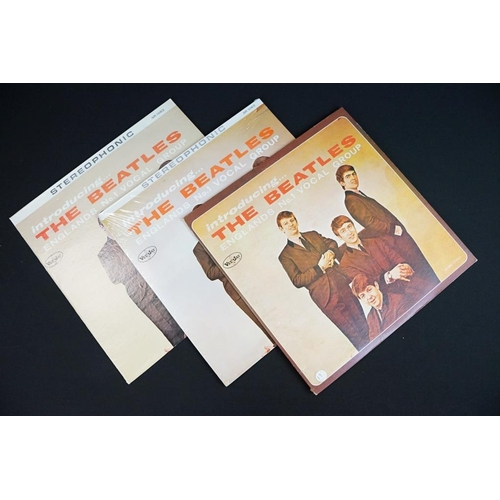 225 - Vinyl - 6 copies of Introducing The Beatles LP on Vee-Jay.  Condition varies, one sealed.