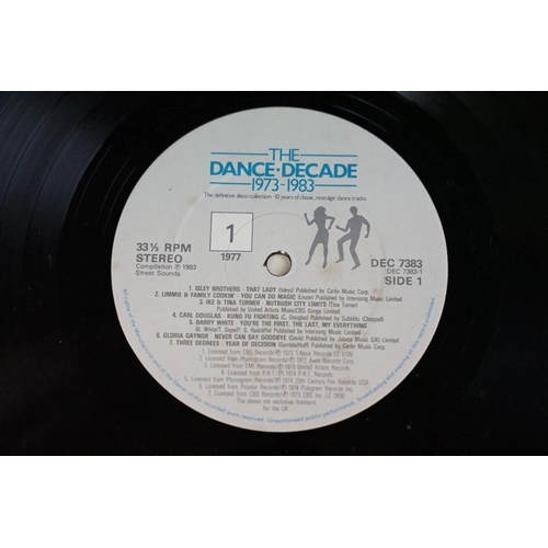 228 - Vinyl - The Dance Decade 1973-1983 14 LP box set on Street Sounds DEC 7383.  Slight damage to box.  ... 