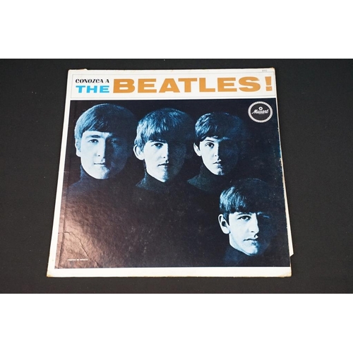 241 - Vinyl - 8 foreign pressings of The Beatles Please Please Me LP to include US, Greek, Dutch, Spanish,... 