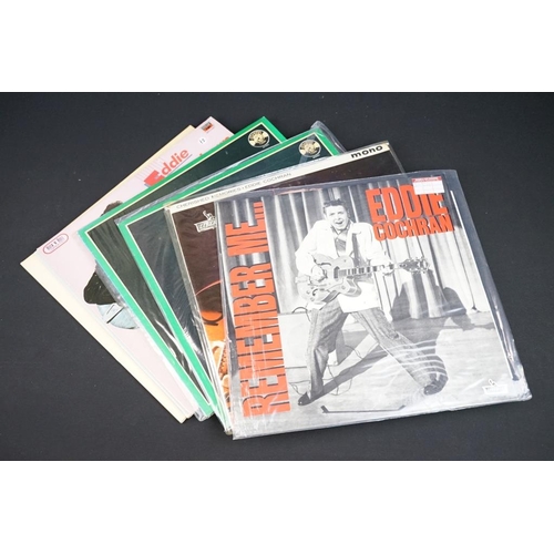 391 - Vinyl - 60 Eddie Cochran LPs spanning his career including foreign and early pressings along approx ... 