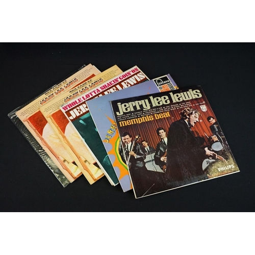 395 - Vinyl - Over 80 Jerry Lee Lewis LPs spanning his career including foreign pressings and early releas... 