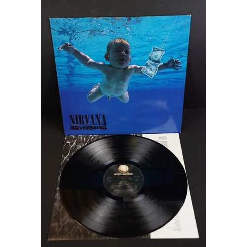 401 - Vinyl - 3 albums by Nirvana to include: Nevermind (original UK / EU 1991 pressing with printed inner... 