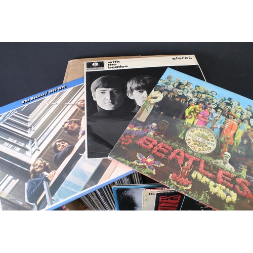 210 - Vinyl - Approx 50 Rock & Pop LPs to include The Beatles, Wings, John Lennon, The Who, The Hollies, B... 