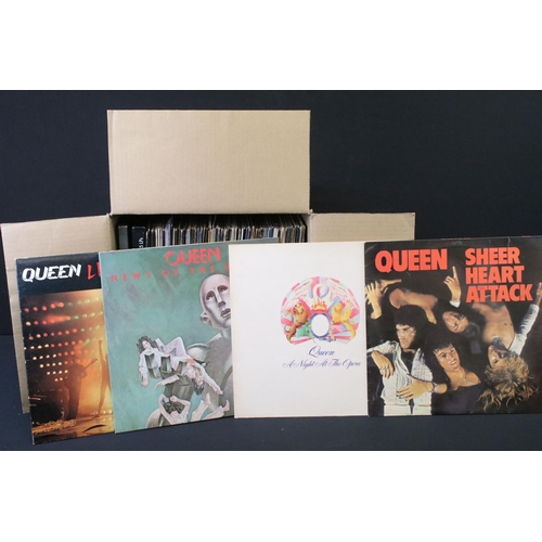 219 - Vinyl - Approx 75 Rock & Pop LPs to include Queen x 17, Bruce Springsteen x 7, Eric Clapton, Elton J... 