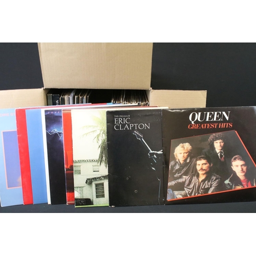 219 - Vinyl - Approx 75 Rock & Pop LPs to include Queen x 17, Bruce Springsteen x 7, Eric Clapton, Elton J... 