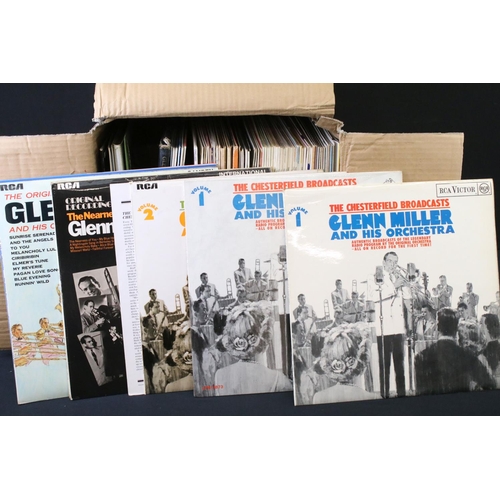 302 - Vinyl - Over 80 Glenn Miller LPs and Box Sets spanning his career.  At least Vg overall.