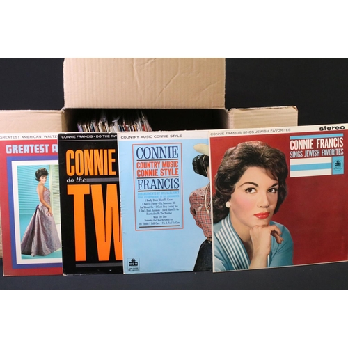 303 - Vinyl - Approx 50 Connie Francis LPs spanning her career including early examples.  Vg overall