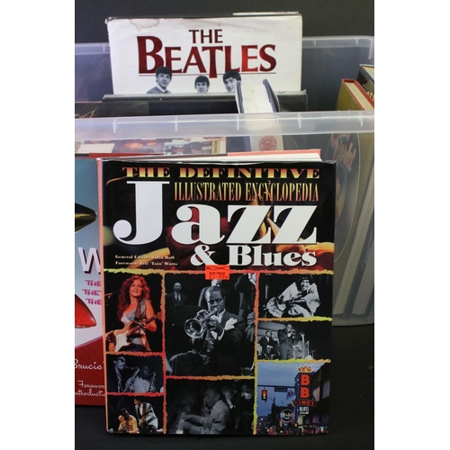 318 - 17 Hardback books to include The NME Rock And Roll Years, The Encyclopedia of country music, Doo Wop... 