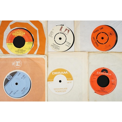 329 - Vinyl - Around 45 x 45s to include Cream White Room, Roxy Music All I Want Is You, The Beatles, Flee... 