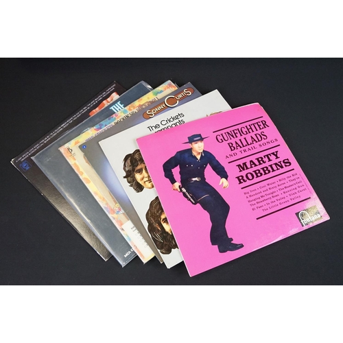 380 - Vinyl - Over 80 LPs by The Crickets and Marty Robbins spanning their careers featuring signed exampl... 