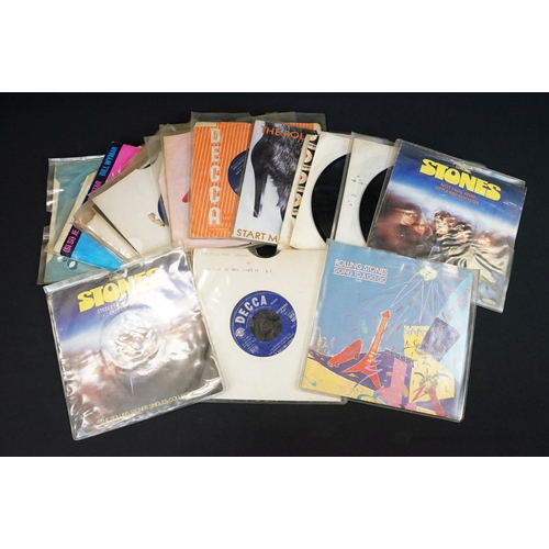 526 - Vinyl - 33 The Rolling Stones 7” singles spanning their career including 6 foreign Picture Sleeves p... 