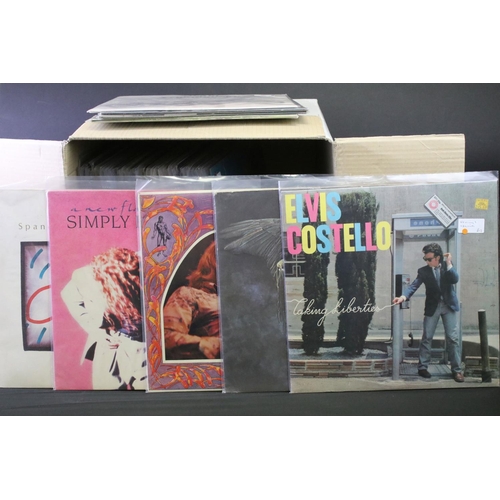 534 - Vinyl - Approx 80 mainly rock & pop LPs to include Elvis Costello, Scorpions, Boston, Eagles, Sammy ... 