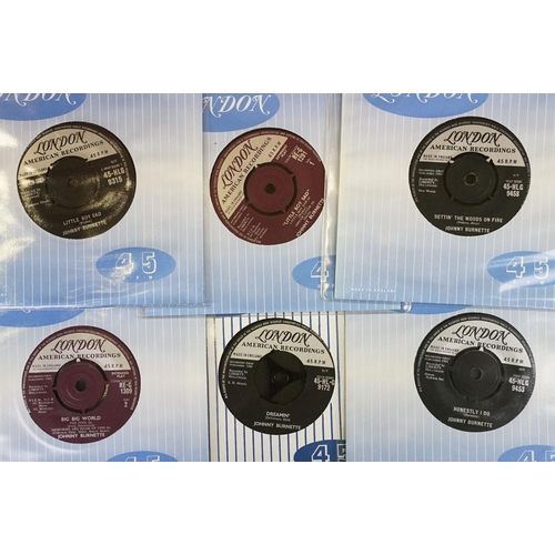 561 - Vinyl - 12 Johnny Burnette 7” singles and EP’s spanning his career including 3 E.P.’s (vinyl only). ... 