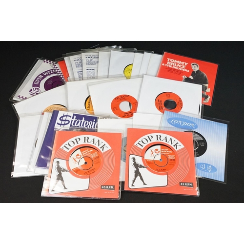 562 - Vinyl - 41 Rockabilly / Rock ’N’ Roll 7” singles including 13 on London records (including Tri-centr... 