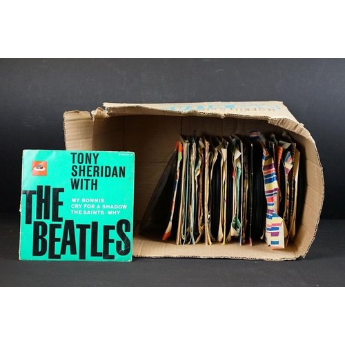 564 - Vinyl - Over 70 many 1960’s 7” singles and EP’s to include: The Beatles (including German EP with To... 