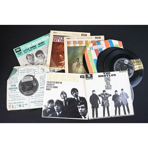 564 - Vinyl - Over 70 many 1960’s 7” singles and EP’s to include: The Beatles (including German EP with To... 