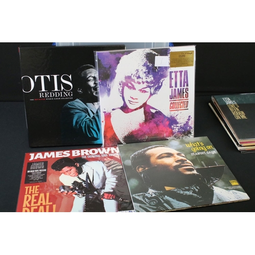 598 - Vinyl - 11 Soul / Funk reissues and one box set to include Otis Redding 7LP box, Etta James x 2, Can... 