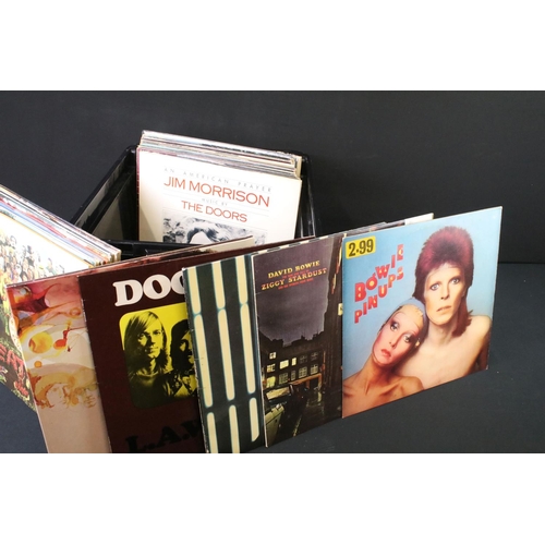 608A - Vinyl - Approx 50 LPs to include The Beatles x 5, David Bowie x 9, The Doors x 4, Bob Dylan x 6, Rol... 