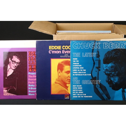 611 - Vinyl - Over 40 mainly Rock & Roll / Rockabilly / Doo Wop albums to include Buddy Holly, Eddie Cochr... 