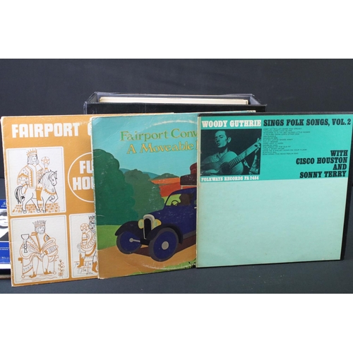 613 - Vinyl - 13 Folk LPs and 1 box set to include Sandy Denny, Fairport Convention x 4, The Woods Band, W... 