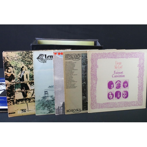 613 - Vinyl - 13 Folk LPs and 1 box set to include Sandy Denny, Fairport Convention x 4, The Woods Band, W... 