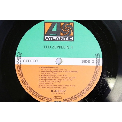 625 - Vinyl - Two Led Zeppelin LPs to include One K40031 and Two K40037, both green/orange Atlantic label,... 