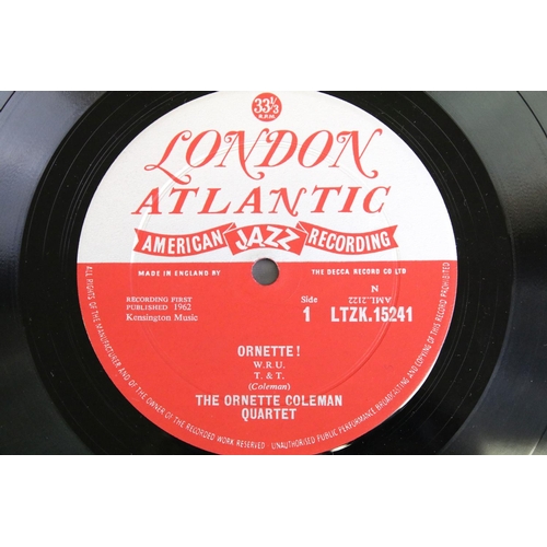 629 - Vinyl - Jazz - The Ornette Coleman Quartet – Ornette! Original UK 1962 pressing on London Atlantic R... 