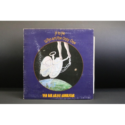 633 - Vinyl -  3 Original UK pressing prog rock albums to include Van Der Graaf Generator – H To He Who Am... 