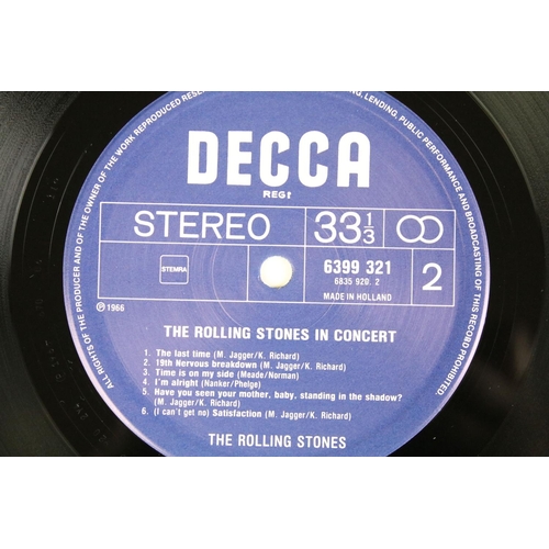 652 - Vinyl - Three Rolling Stones LPs to include Still Life, Made in the Shade and In Concert (2 LP), sle... 