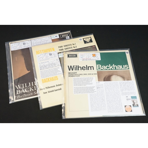 683 - Vinyl - Classical - 18 Decca LPs featuring Wilhelm Backhaus including ED1s, factory samples, and fir... 