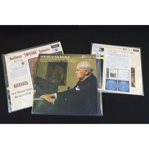 683 - Vinyl - Classical - 18 Decca LPs featuring Wilhelm Backhaus including ED1s, factory samples, and fir... 