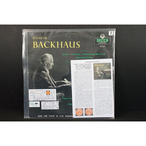 683 - Vinyl - Classical - 18 Decca LPs featuring Wilhelm Backhaus including ED1s, factory samples, and fir... 